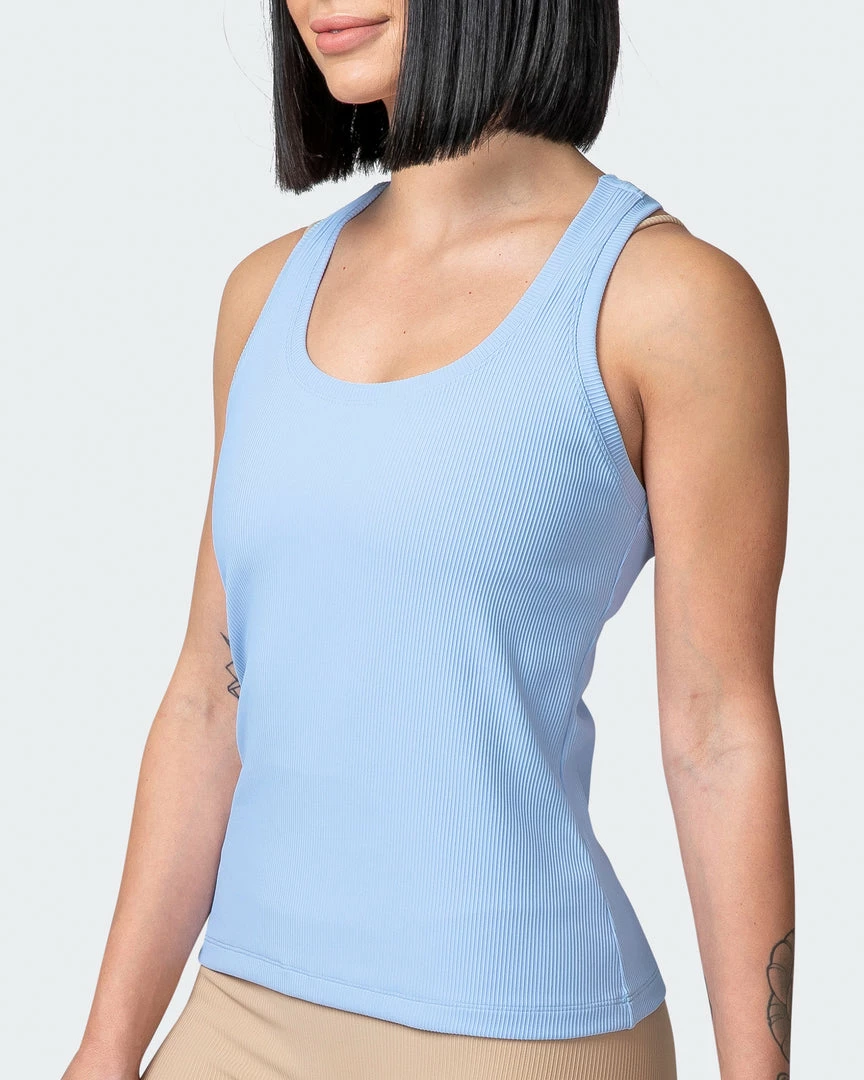 Muscle Nation Classic Rib Tank - Periwinkle 5 Muscle Nation Classic Rib Tank - Periwinkle