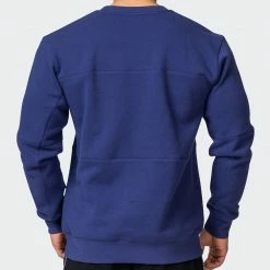 Muscle Nation Welcome To The Club Mens Lounge Jumper - Dark Cobalt