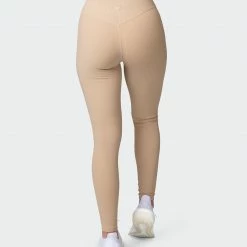 Muscle Nation Zero Rise Rib Ankle Length Leggings - Brown Sugar