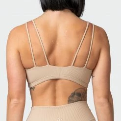 Muscle Nation All Day Rib Bralette - Brown Sugar Welcome To The Club