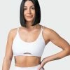 Muscle Nation All Day Rib Bralette - White 1 Muscle Nation All Day Rib Bralette - White