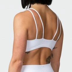 Muscle Nation All Day Rib Bralette - White