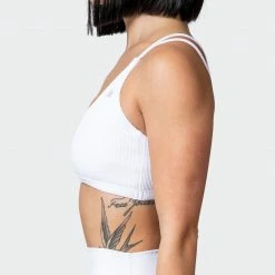 Muscle Nation All Day Rib Bralette - White