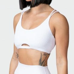 Muscle Nation All Day Rib Bralette - White
