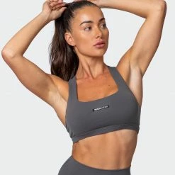 Muscle Nation Featured Ability Bra - Charcoal