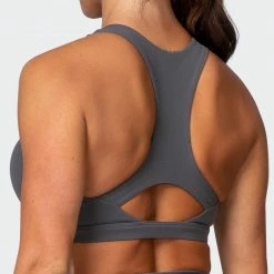 Muscle Nation Featured Ability Bra - Charcoal