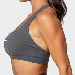 Muscle Nation Featured Ability Bra - Charcoal