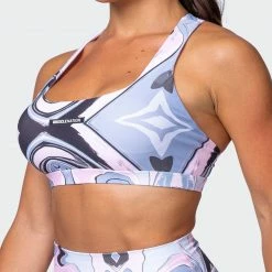 Muscle Nation Ability Bra - Marble Print Featured