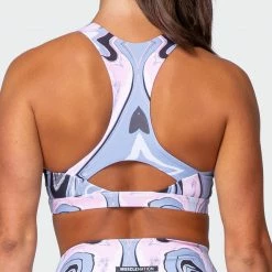 Muscle Nation Ability Bra - Marble Print Featured