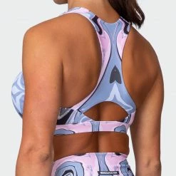 Muscle Nation Ability Bra - Marble Print Featured
