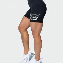 Muscle Nation Ability Signature Scrunch Bike Shorts - Black Featured 14 Muscle Nation Ability Signature Scrunch Bike Shorts - Black Featured