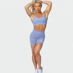 Muscle Nation Ability Signature Scrunch Bike Shorts - Storm Featured