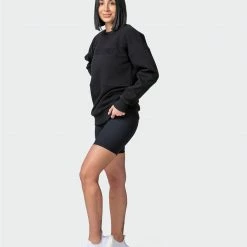 Muscle Nation Welcome To The Club Womens Lounge Jumper - Black
