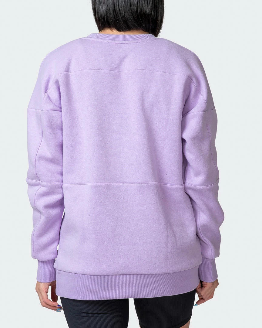 Muscle Nation Womens Lounge Jumper - Lilac Welcome To The Club 8 Muscle Nation Womens Lounge Jumper - Lilac Welcome To The Club
