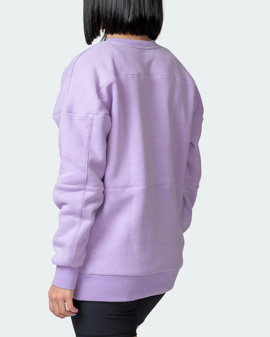 Muscle Nation Womens Lounge Jumper - Lilac Welcome To The Club 7 Muscle Nation Womens Lounge Jumper - Lilac Welcome To The Club