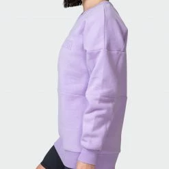 Muscle Nation Womens Lounge Jumper - Lilac Welcome To The Club 12 Muscle Nation Womens Lounge Jumper - Lilac Welcome To The Club
