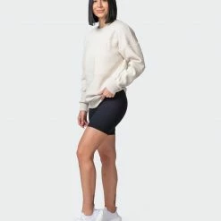 Muscle Nation Womens Lounge Jumper - Almond Welcome To The Club