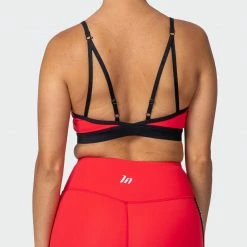 Muscle Nation Womens Agile Bra - Hot Red
