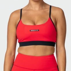 Muscle Nation Womens Agile Bra - Hot Red