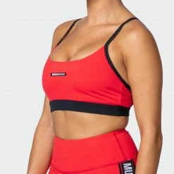 Muscle Nation Womens Agile Bra - Hot Red