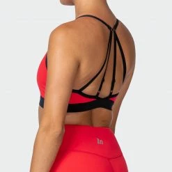 Muscle Nation Womens Agile Bra - Hot Red
