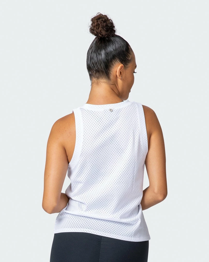 Muscle Nation Womens Agile Tank - White 10 Muscle Nation Womens Agile Tank - White