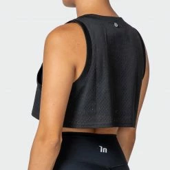 Muscle Nation Womens Agile Ultra Cropped Tank - Black 16 Muscle Nation Womens Agile Ultra Cropped Tank - Black