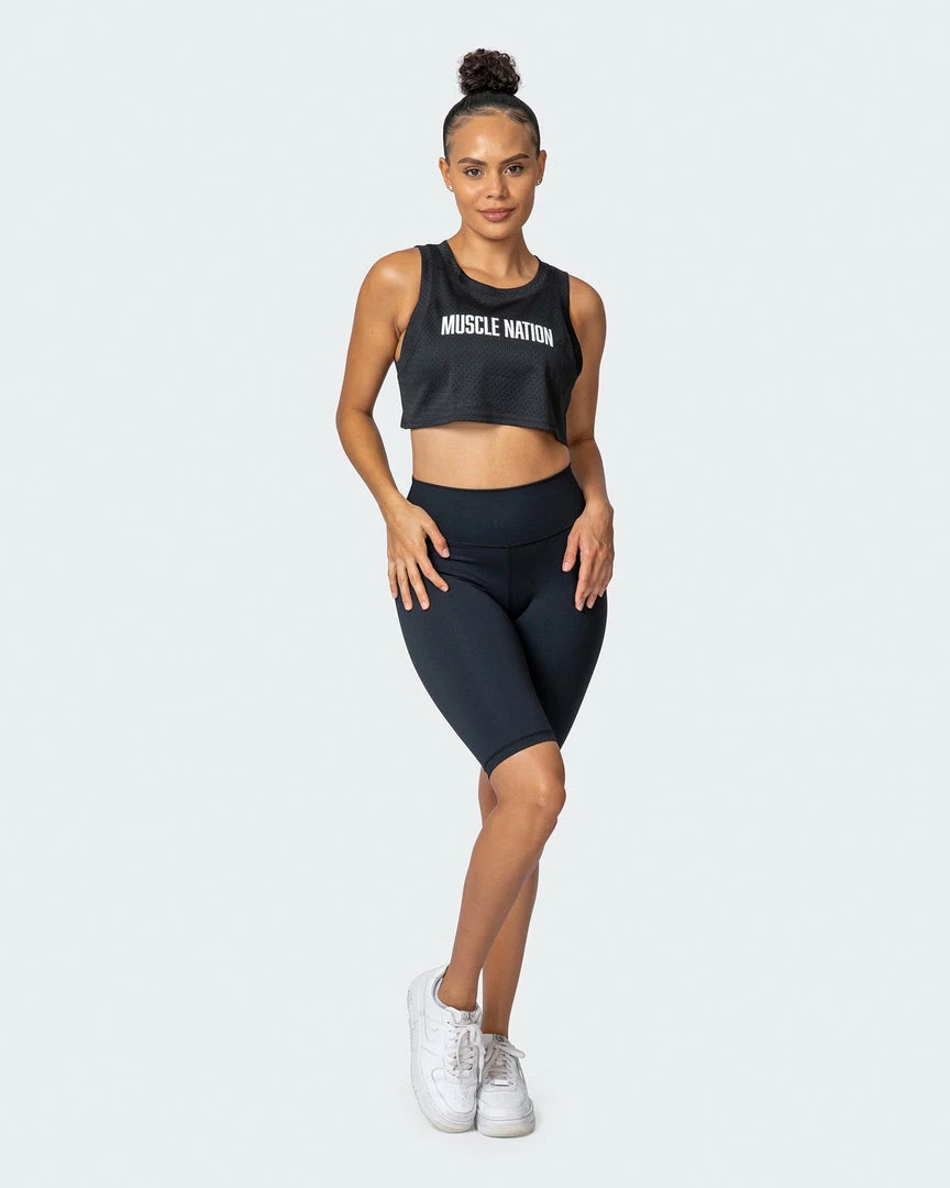 Muscle Nation Womens Agile Ultra Cropped Tank - Black 9 Muscle Nation Womens Agile Ultra Cropped Tank - Black