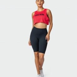 Muscle Nation Agile Ultra Cropped Tank - Hot Red
