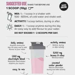 Muscle Nation AMINOS BCAAs EAAs - Apple Blackcurrant - 30 Serves 30% EOFY SALE