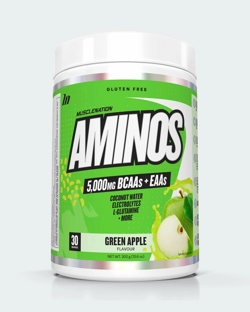 Muscle Nation AMINOS BCAAs EAAs - Green Apple - 30 Serves 30% EOFY SALE 3 Muscle Nation AMINOS BCAAs EAAs - Green Apple - 30 Serves 30% EOFY SALE