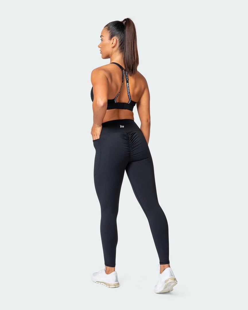 Muscle Nation AMRAP Ankle Length Leggings - Black 4 Muscle Nation AMRAP Ankle Length Leggings - Black