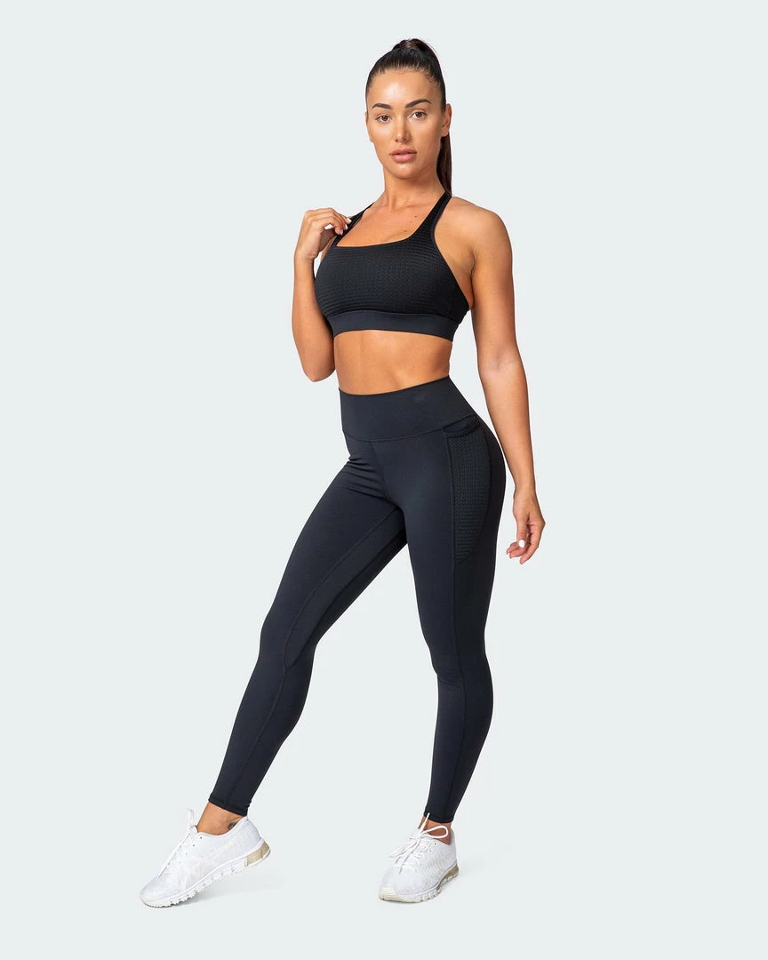 Muscle Nation AMRAP Ankle Length Leggings - Black 8 Muscle Nation AMRAP Ankle Length Leggings - Black