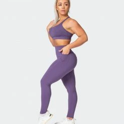 Muscle Nation Womens AMRAP Ankle Length Leggings - Velvet Purple