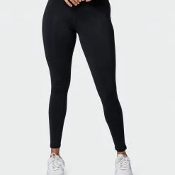 Muscle Nation Signature Scrunch Ankle Length Leggings - Black 30% EOFY SALE