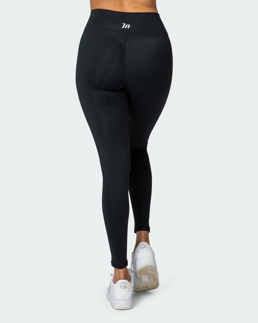 Muscle Nation Signature Scrunch Ankle Length Leggings - Black 30% EOFY SALE 4 Muscle Nation Signature Scrunch Ankle Length Leggings - Black 30% EOFY SALE