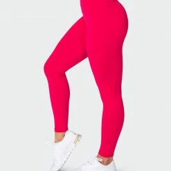Muscle Nation Signature Scrunch Ankle Length Leggings - Hot Pink Scrunch Bum