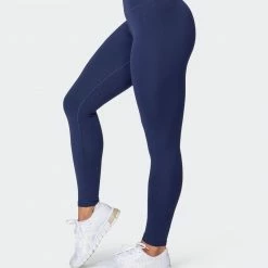 Muscle Nation Signature Scrunch Ankle Length Leggings - Midnight