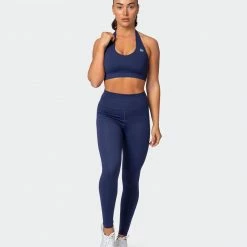 Muscle Nation Signature Scrunch Ankle Length Leggings - Midnight