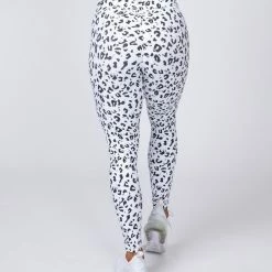 Muscle Nation 30% EOFY SALE Signature Scrunch Ankle Length Leggings - Snow Leopard