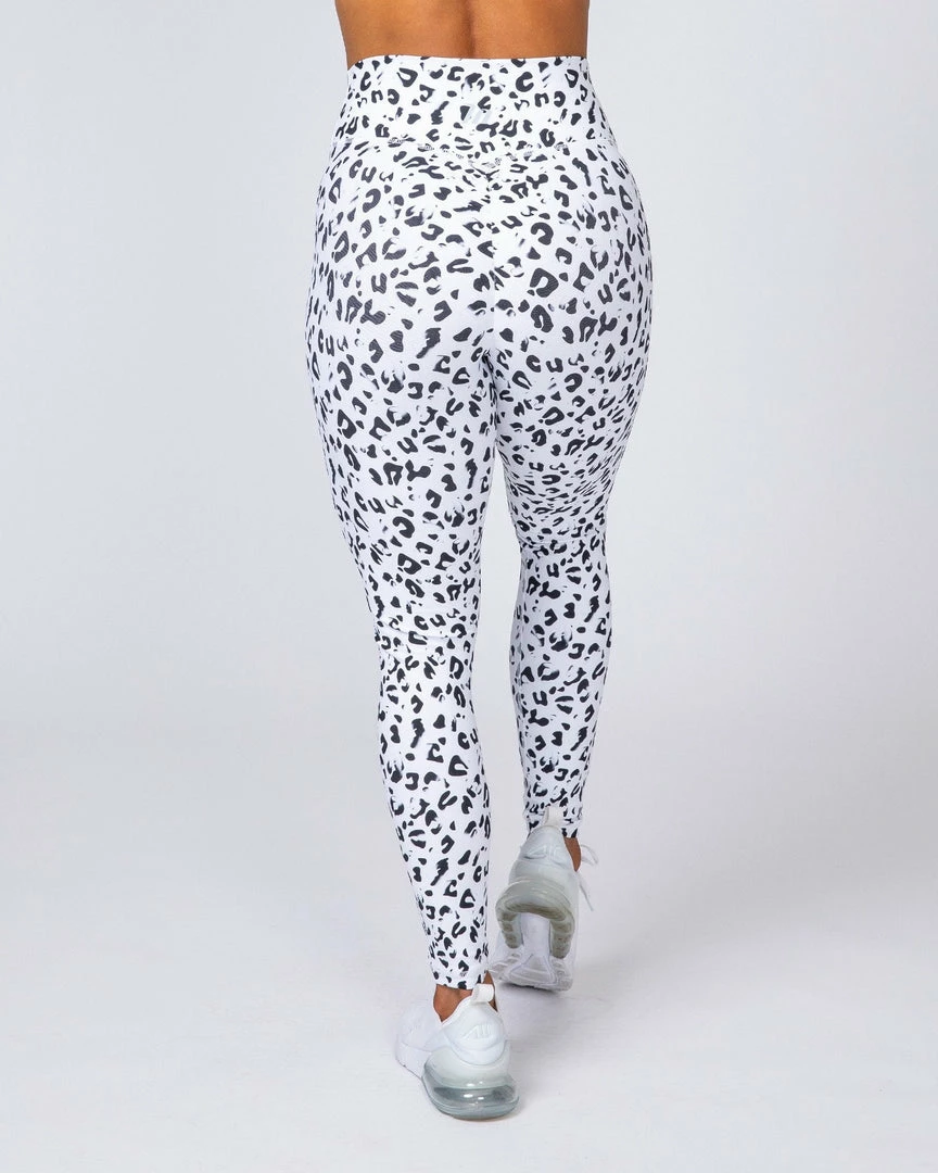 Muscle Nation 30% EOFY SALE Signature Scrunch Ankle Length Leggings - Snow Leopard 3 Muscle Nation 30% EOFY SALE Signature Scrunch Ankle Length Leggings - Snow Leopard