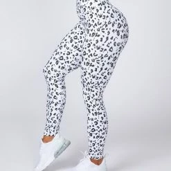 Muscle Nation 30% EOFY SALE Signature Scrunch Ankle Length Leggings - Snow Leopard 12 Muscle Nation 30% EOFY SALE Signature Scrunch Ankle Length Leggings - Snow Leopard