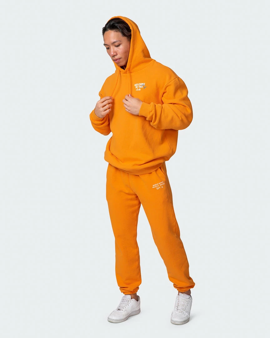 Muscle Nation Mens MN Club Vintage Trackies - Washed Fireball Welcome To The Club 9 Muscle Nation Mens MN Club Vintage Trackies - Washed Fireball Welcome To The Club