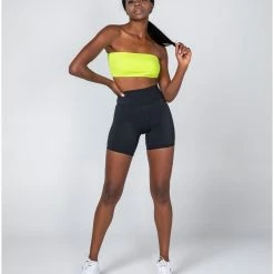 Muscle Nation Bandeau - Acid Lime Womens
