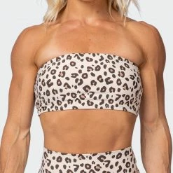 Muscle Nation Bandeau - Cheetah Print Featured