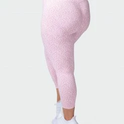 Muscle Nation Signature Scrunch 7/8 Leggings - Rose Quartz Mini Cheetah Print 14 Muscle Nation Signature Scrunch 7/8 Leggings - Rose Quartz Mini Cheetah Print