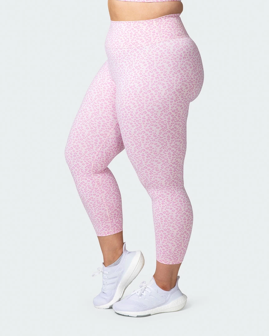 Muscle Nation Signature Scrunch 7/8 Leggings - Rose Quartz Mini Cheetah Print 6 Muscle Nation Signature Scrunch 7/8 Leggings - Rose Quartz Mini Cheetah Print