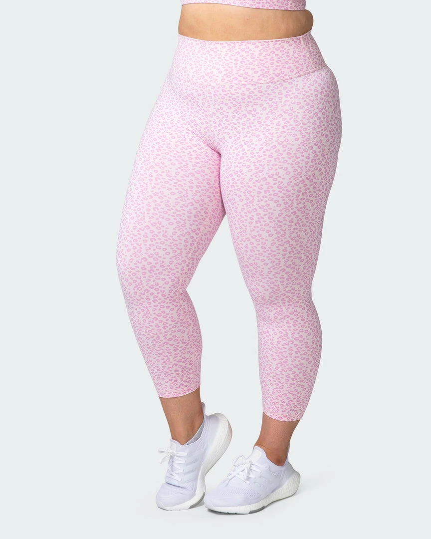 Muscle Nation Signature Scrunch 7/8 Leggings - Rose Quartz Mini Cheetah Print 5 Muscle Nation Signature Scrunch 7/8 Leggings - Rose Quartz Mini Cheetah Print