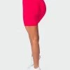 Muscle Nation Signature Scrunch Bike Shorts - Hot Pink