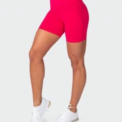Muscle Nation Signature Scrunch Bike Shorts - Hot Pink